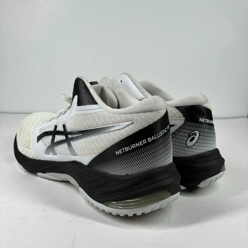 ASICS Netburner Ballistic FF MT 3 Mens 10.5 White/Black Volleyball Shoe 1051A074
